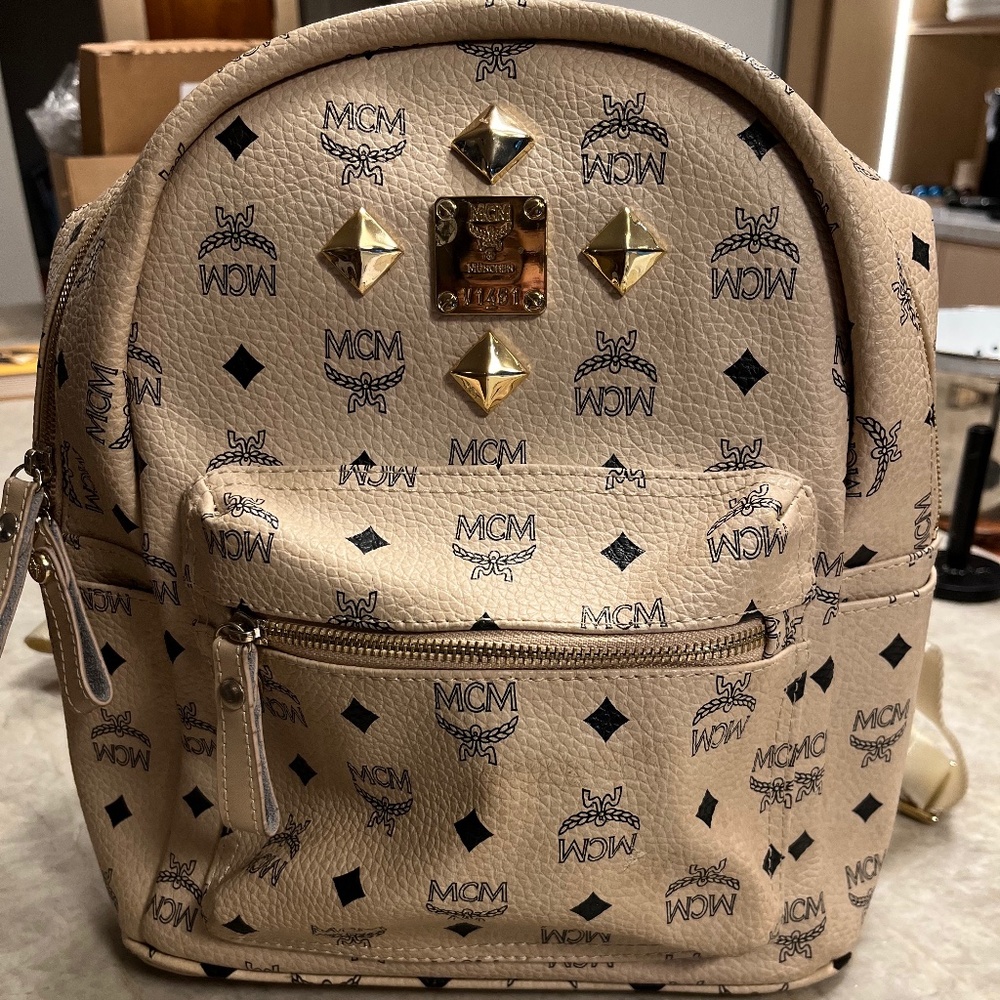 Faux MCM backpack